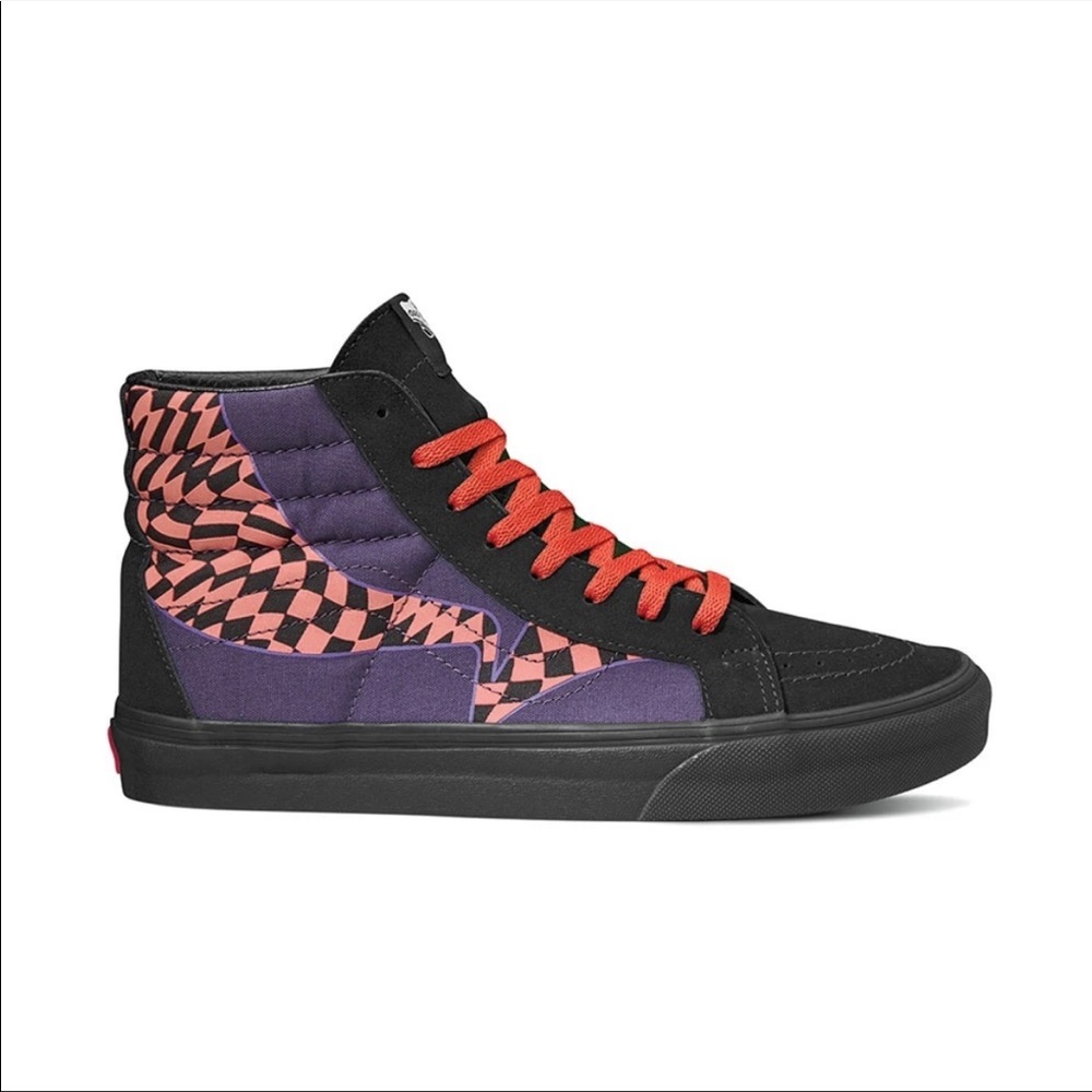 Vans Sk8-Hi Reissue Warp Black Paprika Reflective